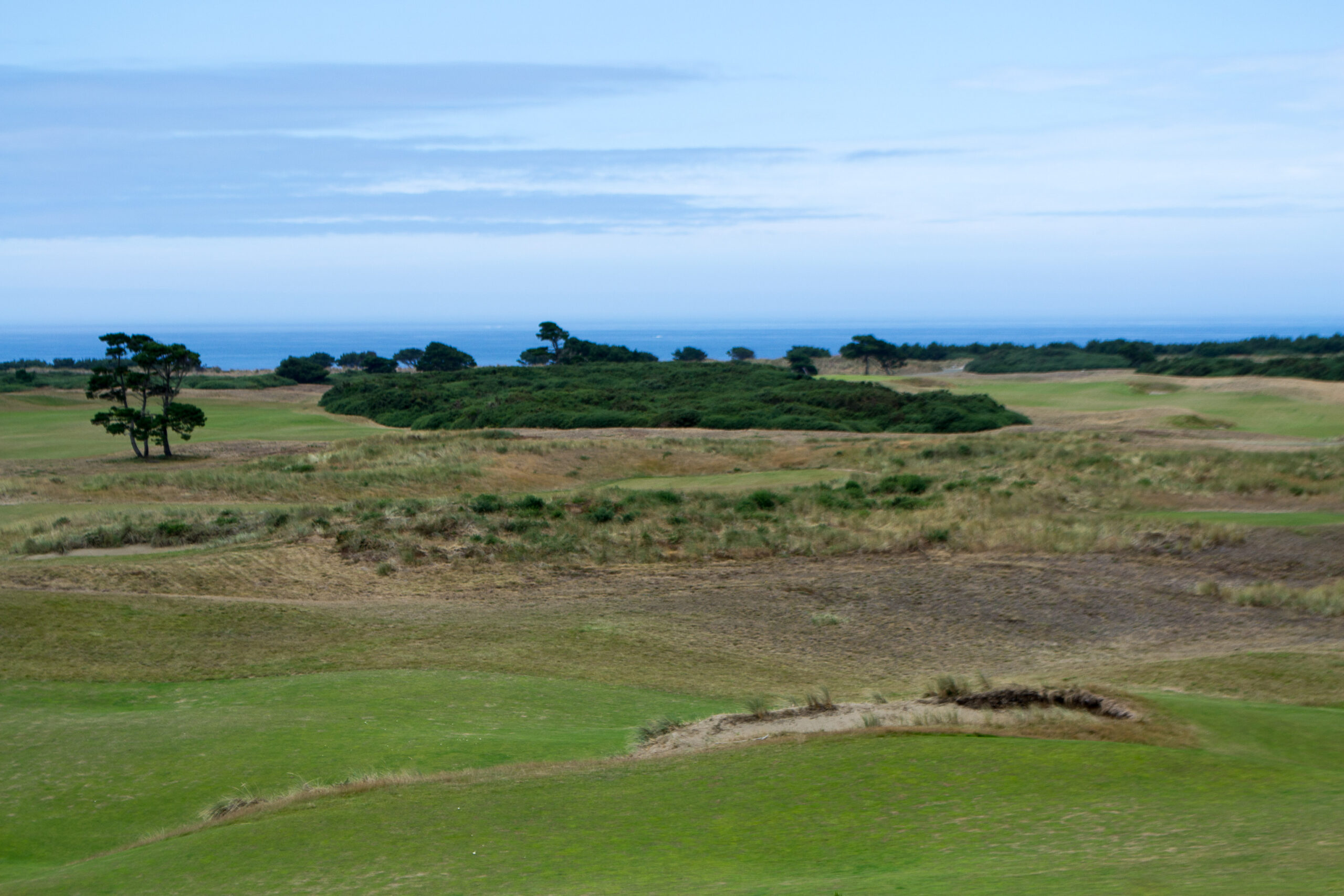 Bandon Dunes coastal fairway view in Oregon