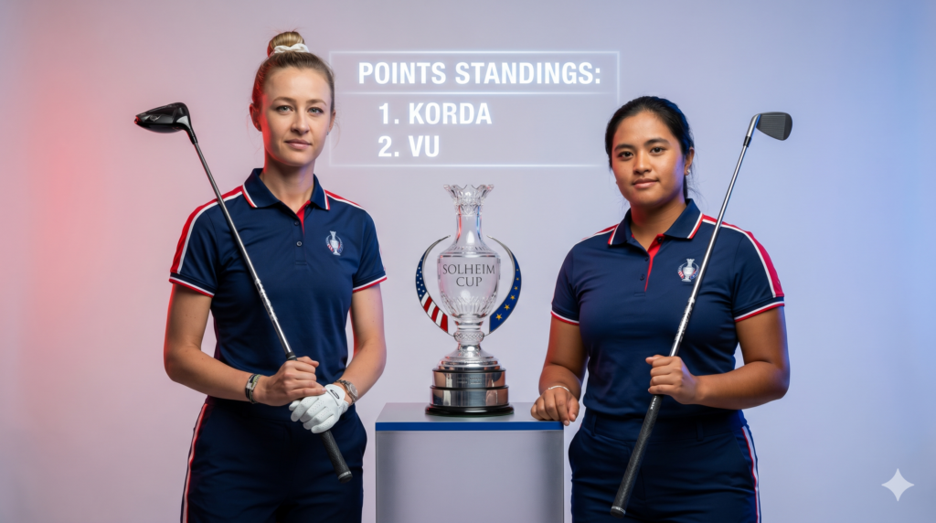 The Road to the Solheim Cup: Nelly Korda and Lilia Vu Lead the Team USA Points Standings
